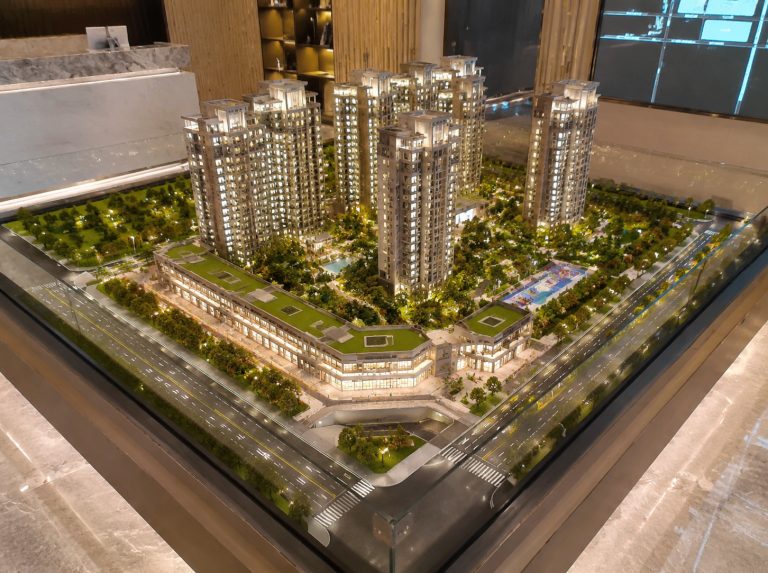 合阳县地产楼盘建筑沙盘模型